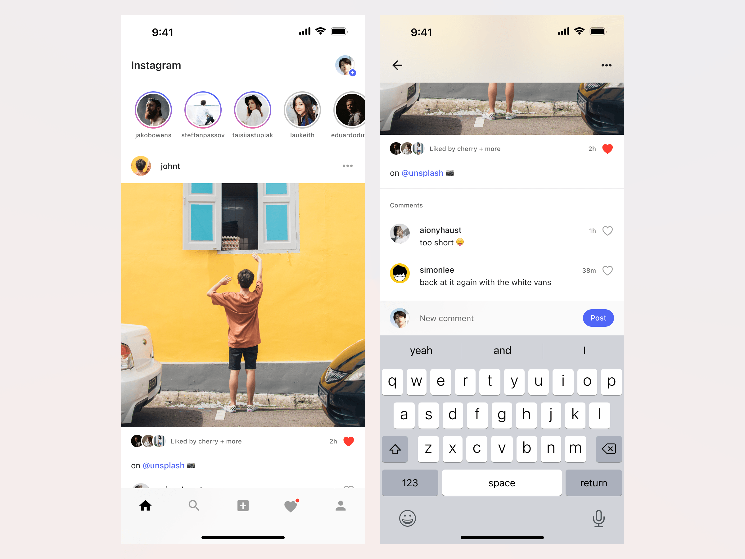 Instagram app redesign